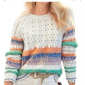 Sundance Waters Edge Cotton Wool Blend Sweater Women’s Small